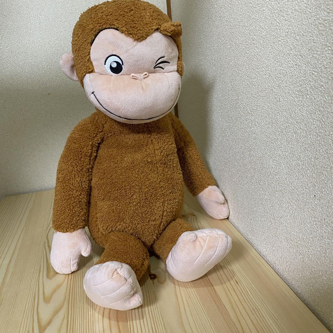 Amazon.co.jp: おさるのジョージ ウィンク ぬいぐるみ 大